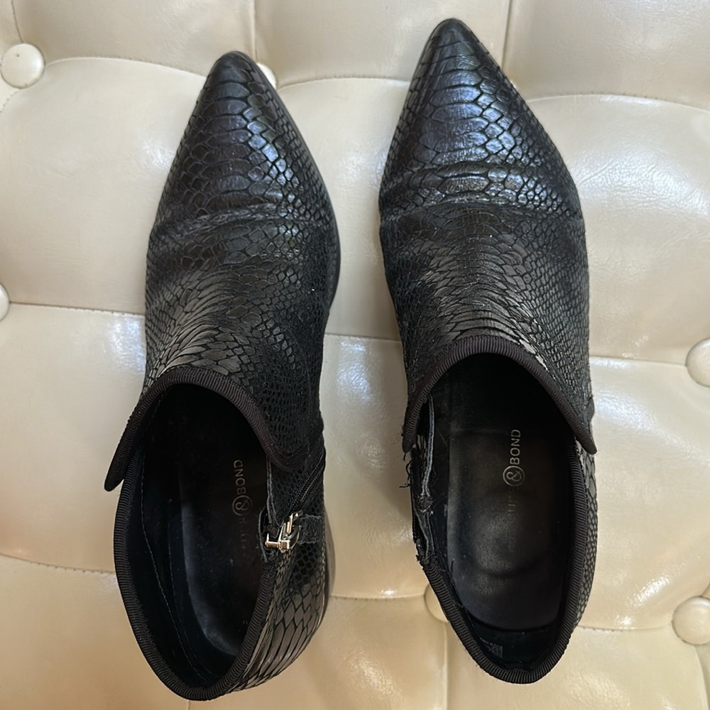 Nordstrom Treasue & Bond Black genuine leather Ankle Boots - Picture 10 of 10